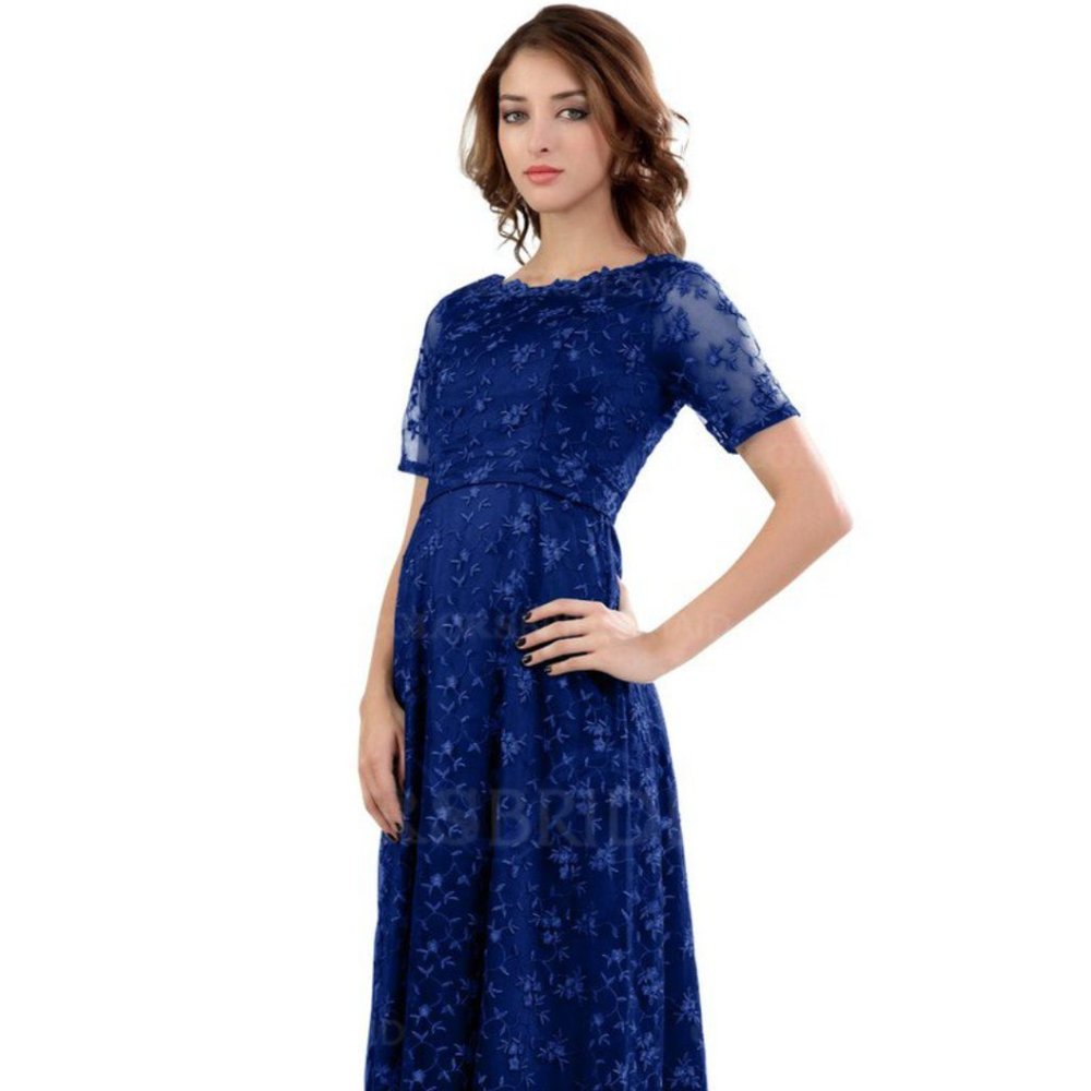 Electric Blue Bridesmaid Dress